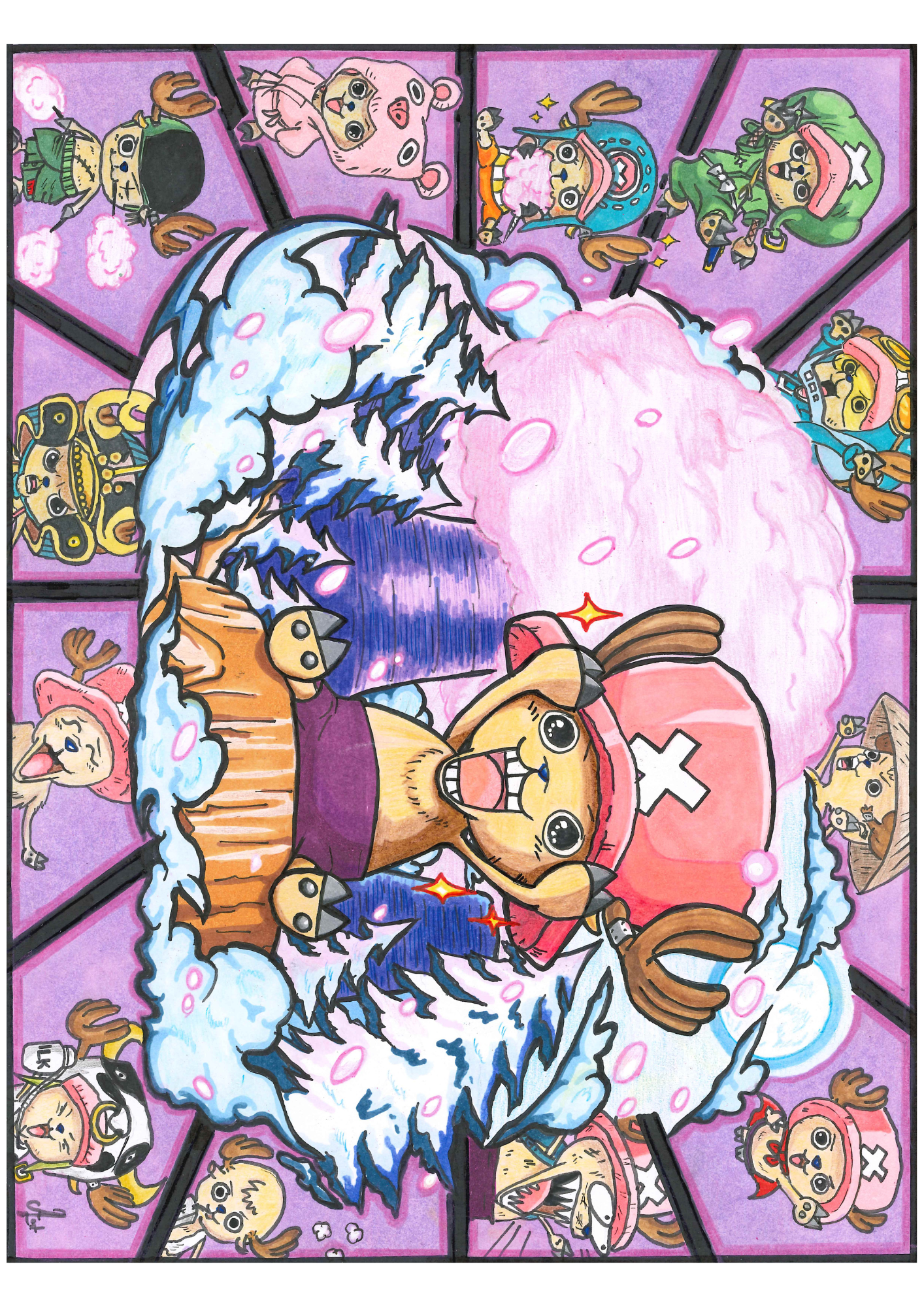 ArtWork - One Piece - Tony-Tony Chopper - 24 exemplaires (Illustrateur : @AJ76.Art)