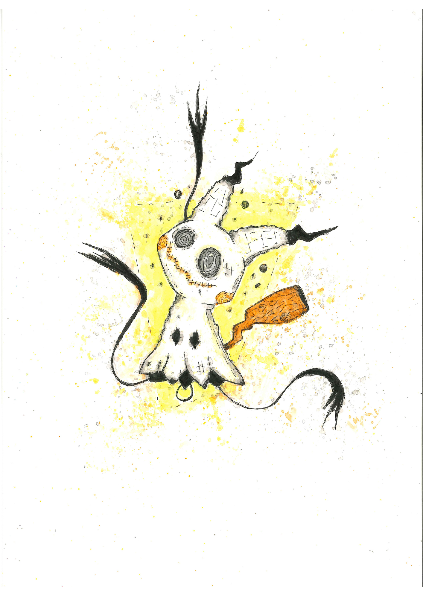 ArtWork - Pokémon - Mimiqui - 50 exemplaires (Illustrateur : @kuriosity_design)
