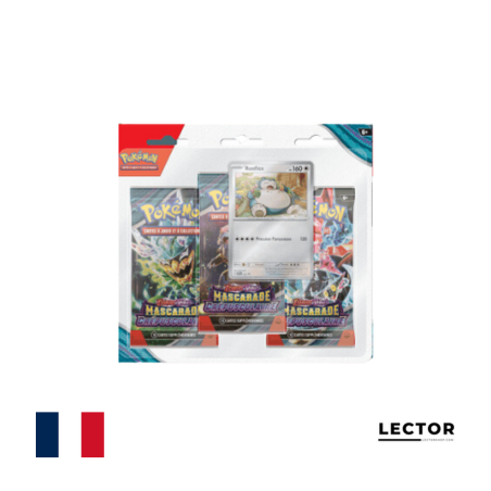 Tripack Ronflex - Pokémon - Mascarade Crépusculaire - EV6 - Scellé - Français