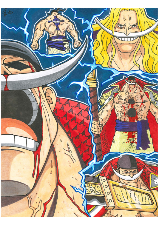 ArtWork - One Piece - Barbe Blanche - 24 exemplaires (Illustrateur : @AJ76.Art)