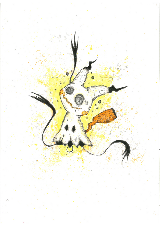 ArtWork - Pokémon - Mimiqui - 50 exemplaires (Illustrateur : @kuriosity_design)
