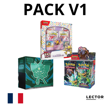 PACK V1 : Coffret Alakazam EX 151 + 1 Display EV6 + 1 ETB EV6